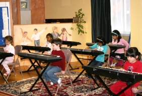 Kids in motion at Newton Music Academy